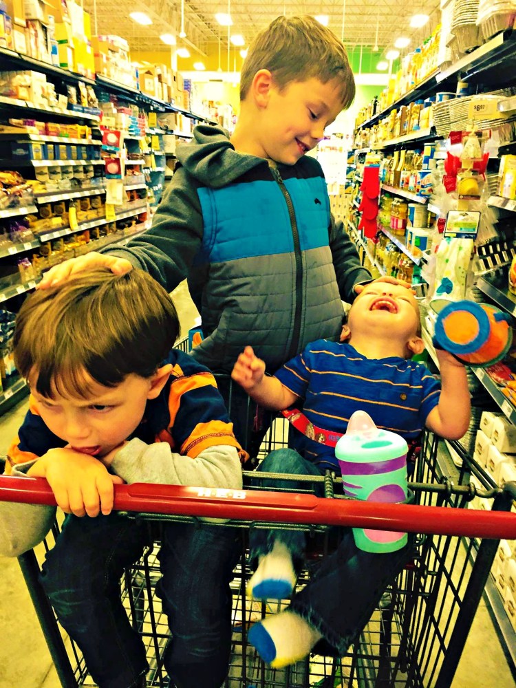 shopping with kids